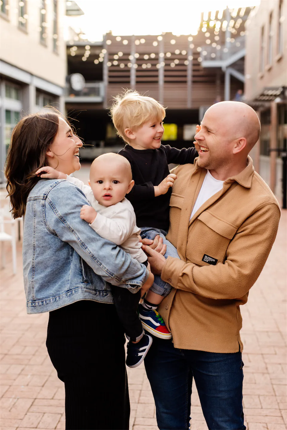 Matt and Savannah Mackie with their children